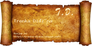 Trenka Diána névjegykártya